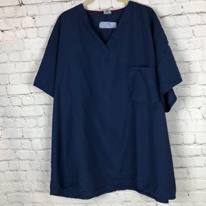 Medline navy blue SCRUB TOP XXL